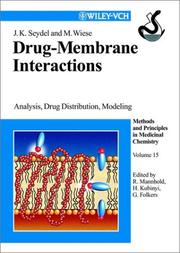 Cover of Drug-membrane interactions by J. K. Seydel