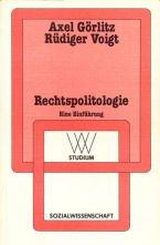 Front cover of Rechtspolitologie by Axel Görlitz