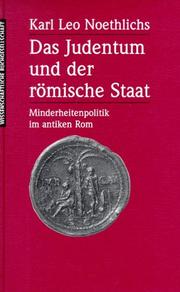 Front cover of Das Judentum und der römische Staat by Karl-Leo Noethlichs