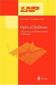 Front cover of Optical solitons by K. Porsezian