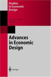 Front cover of Advances in economic design by Murat R. Sertel