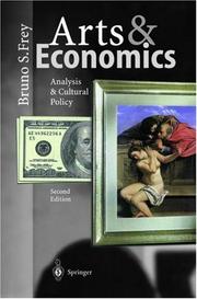 Front cover of Arts & Economics by Bruno S. Frey