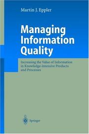 Cover of Managing Information Quality by Martin J. Eppler