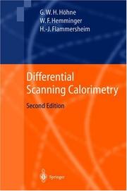 Cover of Differential scanning calorimetry by G. Höhne