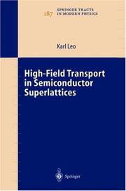 Front cover of High-Field Transport in Semiconductor Superlattices by Karl Leo