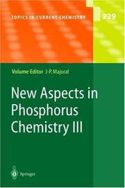 Front cover of New aspects in phosphorous [sic] chemistry by Unknown