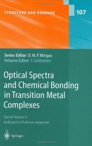Front cover of Optical spectra and chemical bonding in transition metal complexes by Thomas Schönherr
