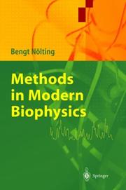 Front cover of Methods in Modern Biophysics by Bengt Nölting