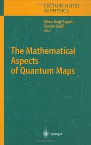 Front cover of The mathematical aspects of quantum maps by Mirko Degli Esposti
