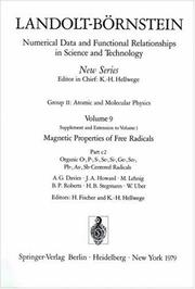 Front cover of Organic, O-, P-, S-, Se-, Si-, Ge-, Sn-, Pb-, As-, Sb-Centered Radicals / Organische Radikale mit O, P, S, Se, Si, Ge, Sn, Pb, As, Sb als Zentralatom by A.G. Davies