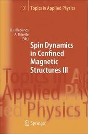 Front cover of Spin dynamics in confined magnetic structures III by Burkard Hillebrands