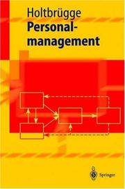 Cover of Personalmanagement by Dirk Holtbrügge