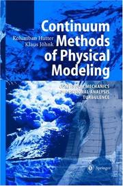 Front cover of Continuum methods of physical modeling by Kolumban Hutter
