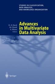 Front cover of Advances in multivariate data analysis by Classification Group of SIS. Meeting