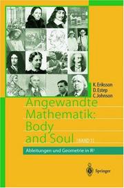 Cover of Angewandte Mathematik: Body and Soul: Band 1 by K. Eriksson