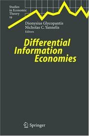 Front cover of Differential information economies by Nicholas C. Yannelis