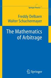Front cover of The mathematics of arbitrage by Freddy Delbaen