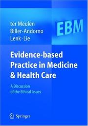 Front cover of Evidence-based practice in medicine and health care by R. H. J. ter Meulen