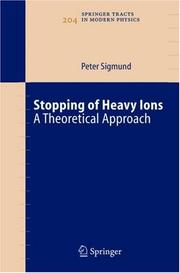 Cover of Stopping of heavy ions by Peter Sigmund