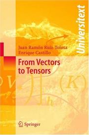 Front cover of From vectors to tensors by Juan Ramón Ruíz-Tolosa