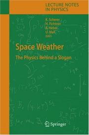 Cover of Space weather by Klaus Scherer