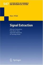 Cover of Signal Extraction by Marc Wildi