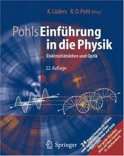 Front cover of Elektrizita tslehre und Optik by Unknown
