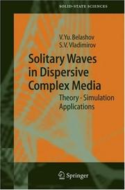 Front cover of Solitary waves in dispersive complex media by V. I͡U Belashov