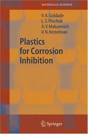 Front cover of Plastics for Corrosion Inhibition by V. A. Golʹdade