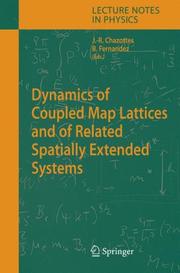 Front cover of Dynamics of coupled map lattices and of related spatially extended systems by Jean-René Chazottes