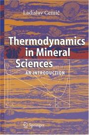 Cover of Thermodynamics in Mineral Sciences by Ladislav Cemic