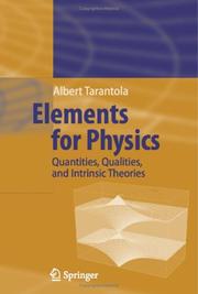 Cover of Elements for physics by Albert Tarantola