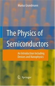 Front cover of The Physics of Semiconductors by Marius Grundmann