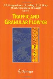Front cover of Traffic and granular flow '03 by Serge P. Hoogendoorn