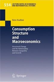 Cover of Consumption Structure and Macroeconomics by Reto Foellmi