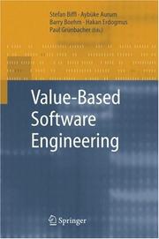 Cover of Value-based software engineering by Stefan Biffl