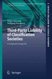 Cover of Third-party liability of classification societies by Jürgen Basedow