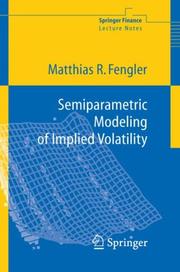 Front cover of Semiparametric Modeling of Implied Volatility by Matthias R. Fengler