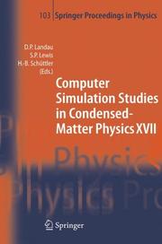 Front cover of Computer Simulation Studies in Condensed-Matter Physics XVI by David P. Landau