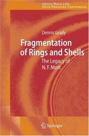 Front cover of Fragmentation of Rings and Shells by Dennis Grady