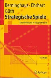 Cover of Strategische Spiele by Siegfried K. Berninghaus