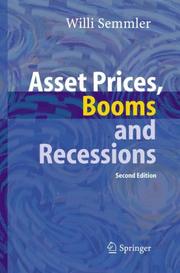 Cover of Asset Prices, Booms and Recessions by Willi Semmler