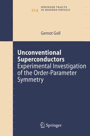 Front cover of Unconventional Superconductors by Gernot Goll