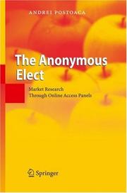 Cover of The Anonymous Elect by Andrei Postoaca