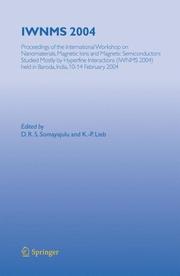 Cover of IWNMS 2004 by D. R. S. Somayajulu