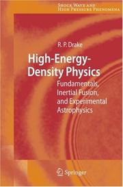 Cover of High-Energy-Density Physics by R. Paul Drake