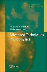 Cover of Advanced techniques in biophysics by Alicia Alonso