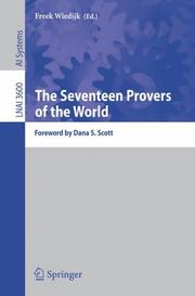 Front cover of The Seventeen Provers of the World by Freek Wiedijk