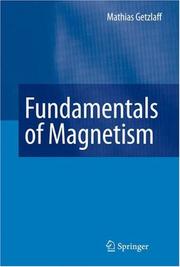 Front cover of Fundamentals of Magnetism by Mathias Getzlaff