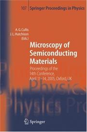 Cover of Microscopy of Semiconducting Materials by A. G. Cullis